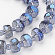 Chapelets de perles en verre électroplaqué EGLA-J146-FR8mm-B01-3