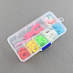 Kit diy colorido bandas telar con bnads de goma y accesorios X-DIY-R009-05-3