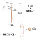 Shegrace Messing baumeln Ohrringe JE807A-4