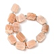 Chapelets de perles de pierre de soleil naturelle naturelles G-C098-A12-01-3