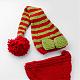 Costume de bonnet de bébé en crochet AJEW-R030-63-3