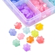 200 pièces 10 couleurs perles acryliques imitation gelée MACR-YW0001-97-2