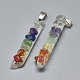 Colgantes de cristal de cuarzo naturales G-F649-G-2
