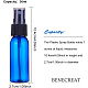 BENECREAT 24 Pack 30ml Blue Fine Mist Atomiser Spray Bottles Empty Plastic Travel Bottle Set for Toiletries Cosmetic Essential Oils MRMJ-BC0001-38-3