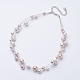 Cols à perles imitation imitation abs NJEW-D286-04-1
