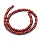 Chapelets de perles en jaspe rouge naturel G-E507-21A-2