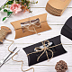BENECREAT 30pcs 6x3x1 Inches Black Kraft Paper Pillow Boxes with Clear Window CON-BC0006-16B-01-9