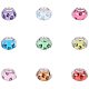 NBEADS 100 Pcs Large Hole Acrylic Charms Beads Spacers with Dog Paw Prints Pattern Fit European Charm Bracelet OPDL-NB0001-06-1
