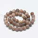 Chapelets de perles de sunstone naturelle naturelles X-G-R446-4mm-30-2