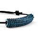 Bracelets de perle tressés en corde de polyester ciré coréen ajustable BJEW-JB05324-01-2