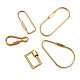 Pandahall Unisex Pure Handmade Brass Key Rings & Screw Carabiner Lock Charms KEYC-TA0003-06-3