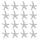 SUNNYCLUE 1 Box 100Pcs Silver Starfish Charm 316 Stainless Steel Sea Charms Ocean Animal Beach Summer Hawaii for Jewelry Making Charms DIY Necklace Earrings Bracelet Crafts Women Adult Supplies STAS-SC0004-45-1