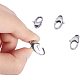 PandaHall Elite 5 Pcs 304 Stainless Steel Oval Shape Lobster Claw Clasps Size 20x10mm for Jewelry Making Findings STAS-PH0002-26P-5