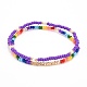 Perles de rocaille de verre étirer bracelets BJEW-JB06294-2