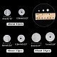 Arricraft 天然石ビーズ 102 個  4mm/6mm/8mm天然セレナイトラウンドビーズ  ブレスレット ネックレス ジュエリー メイキング用 ジェムストーン ルース ビーズ (穴: 0.8-1mm) G-AR0004-85-2