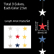 AHANDMAKER 78ft Glitter Star Hanging Garland Banner Decoration AJEW-GA0004-82-2