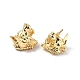 Halloween Brass Micro Pave Green Cubic Zirconia Connector Charms KK-E068-VF354-3