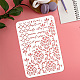 Plastic Drawing Painting Stencils Templates DIY-WH0396-679-3