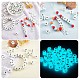 20Pcs Luminous Cube Letter Silicone Beads 12x12x12mm Square Dice Alphabet Beads with 2mm Hole Spacer Loose Letter Beads for Bracelet Necklace Jewelry Making JX437Y-3