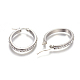 201 Stainless Steel Hoop Earrings EJEW-A055-08P-1
