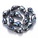 Hebras de perlas keshi de perlas barrocas naturales PEAR-S021-166A-2