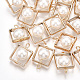 Colgantes de perlas de imitación de plástico abs PACR-T007-20-1