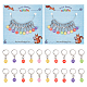 NBEADS 10 Pcs 0~9 Number Stitch Markers HJEW-PH01870-1