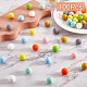 100Pcs Silicone Beads 15mm Honeycomb Silicone Bead Colorful Loose Spacer Beads Silicone Bead kit for DIY Bracelet Necklace Keychain Making Craft JX306A-3