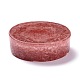 Пепельница из смолы с камнями из натуральной крошки розового кварца DJEW-F015-05F-3