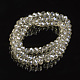 Electroplate Transparent Glass Beads Strands EGLA-A034-T2mm-Y06-2