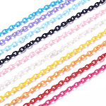 Chaînes de câble en plastique abs, ovale, couleur mixte, 14.96 pouce ~ 15.35 pouces (38~39 cm), 5.5~6mm