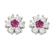 Латунные микро проложить кубического циркония бусы KK-U056-16P-02