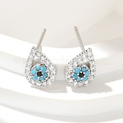 Серьги-гвоздики из циркония EJEW-A128-02P