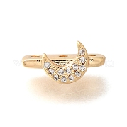 Латунные микропаве прозрачные кубические циркониевые распорки KK-C031-46G