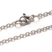 Не тускнеющие ожерелья из нержавеющей стали марки 304 NJEW-L398-04P