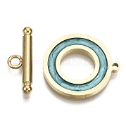 201 Stainless Steel Toggle Clasps STAS-R115-14C-G