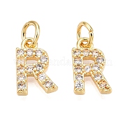 Латунные микропаве прозрачные кубические циркониевые подвески KK-ZX025-07R