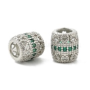 Латунные микро проложить Цирконий Европейский бисером KK-P297-05P-02