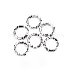 Anneaux ouverts en acier inoxydable 304 résistant au ternissement, ronde, couleur inoxydable, 4.5x0.8mm, diamètre intérieur: 2.9 mm, 20 jauge
