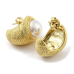 Boucles d'oreilles à tige en acier inoxydable 304&nbsp;EJEW-M233-07G