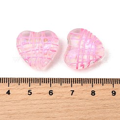 Perles de verre émaillées transparentes&nbsp;X1-GLAA-S388-01B