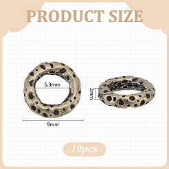 Anillos de unión de latón 10pcs&nbsp;KK-PH0014-32AS