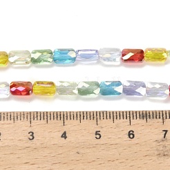 Chapelets de perles en verre électroplaqué&nbsp;EGLA-P068-01A-11