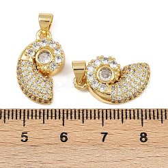 Pendentifs en laiton zircon cubique transparent&nbsp;KK-C109-02G
