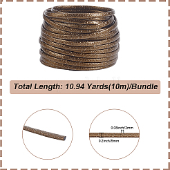 10 m faltbares Glitzer-PU-Lederband&nbsp;OCOR-GF0004-11E
