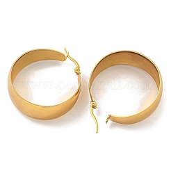 Pendiente de aro de acero inoxidable 202&nbsp;EJEW-H003-09G-02