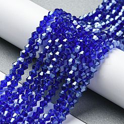 Transparentes perles de verre de galvanoplastie brins&nbsp;LS-GLAA-F029-2mm-C06