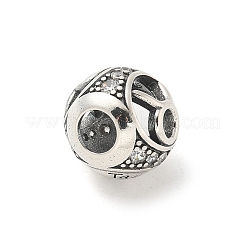 Messing klare europäische Zirkonia-Perlen&nbsp;LS-FIND-M049-01AS-07