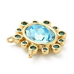 Pendentifs en laiton avec zircone cubique&nbsp;KK-G419-04G-04