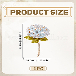 1 spilla smaltata a forma di fiore&nbsp;JEWB-LP0002-05A